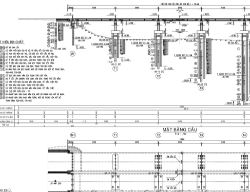 Bản vẽ Bản vẽ cầu dầm T 5 nhịp 24,7m khổ cầu 21,5m đầy đủ các hạng mục